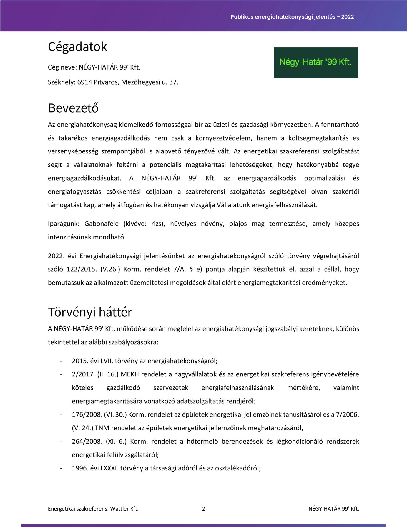 energetikai referencia